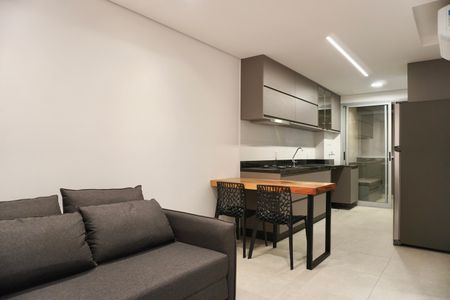 Sala de apartamento para alugar com 1 quarto, 40m² em Barro Preto, Belo Horizonte