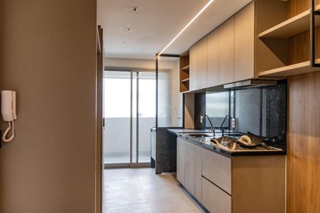 Cozinha de kitnet/studio para alugar com 1 quarto, 40m² em Barro Preto, Belo Horizonte