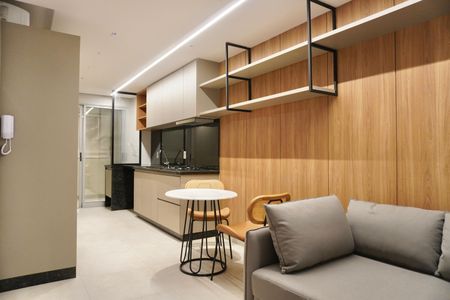 Sala de apartamento para alugar com 1 quarto, 40m² em Barro Preto, Belo Horizonte