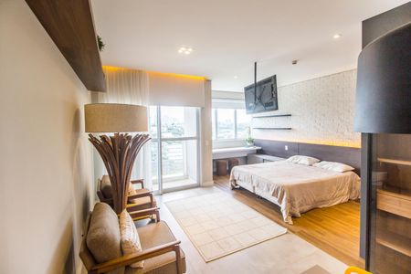 Sala de apartamento à venda com 1 quarto, 45m² em Centro de Apoio I (alphaville), Santana de Parnaíba