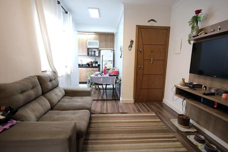 Sala de apartamento à venda com 2 quartos, 90m² em Vila Aquilino, Santo André