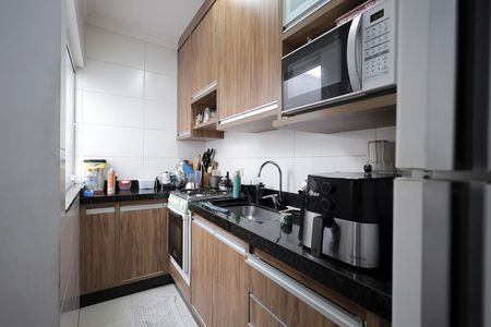 Cozinha de apartamento à venda com 2 quartos, 90m² em Vila Aquilino, Santo André