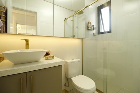 Apartamento à venda com 56m², 1 quarto e 1 vagaBanheiro da Suíte 1
