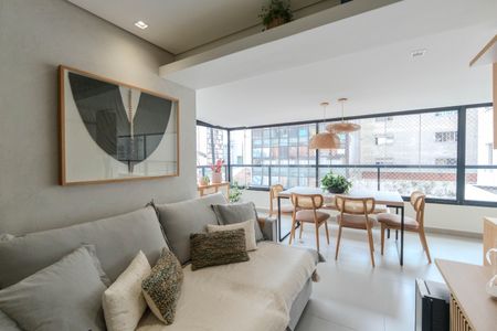 Sala de apartamento à venda com 1 quarto, 68m² em Consolação, São Paulo