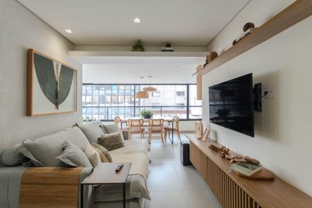 Sala de apartamento à venda com 1 quarto, 68m² em Consolação, São Paulo