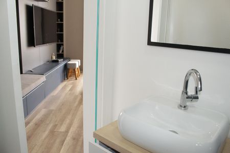 Banheiro de kitnet/studio à venda com 1 quarto, 39m² em Sé, São Paulo