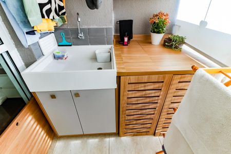 Apartamento à venda com 38m², 1 quarto e 1 vagaDetalhe da area de serviço