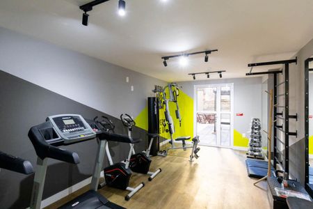 Studio para alugar com 21m², 1 quarto e sem vaga Studio para alugar com 21m², 1 quarto e sem vagaÁrea comum - Academia