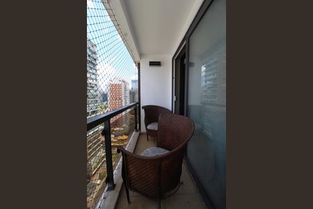 Varanda da Suíte de apartamento à venda com 1 quarto, 126m² em Itaim Bibi, São Paulo