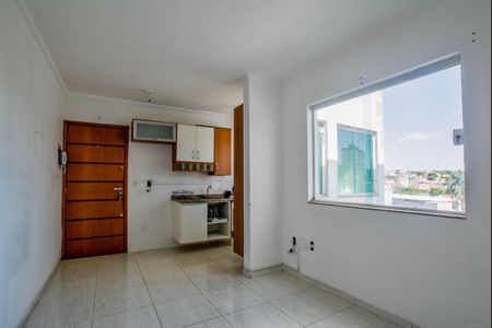 Sala de apartamento à venda com 2 quartos, 46m² em Vila Alzira, Santo André