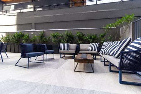 Studio para alugar com 24m², 1 quarto e sem vaga Studio para alugar com 24m², 1 quarto e sem vagaTerraço