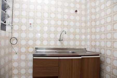 Cozinha de kitnet/studio à venda com 1 quarto, 33m² em Centro Histórico, Porto Alegre