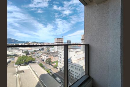 Varanda do Estúdio de apartamento para alugar com 1 quarto, 32m² em Santo Cristo, Rio de Janeiro