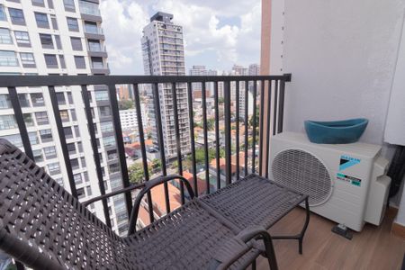Varanda da Sala de apartamento para alugar com 1 quarto, 40m² em Água Branca, São Paulo
