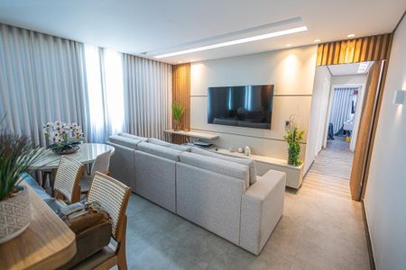 Sala de apartamento à venda com 2 quartos, 70m² em Castelo, Belo Horizonte