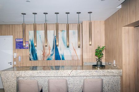 Apartamento para alugar com 34m², 2 quartos e 1 vaga Apartamento para alugar com 34m², 2 quartos e 1 vagaÁrea comum - Salão de festas