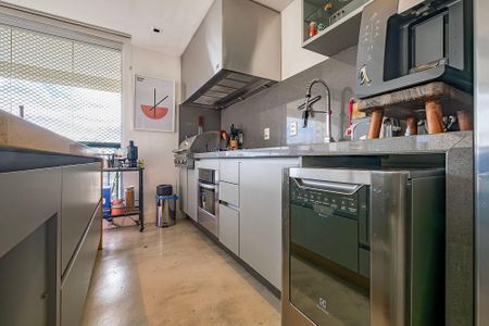 Sala/Cozinha de apartamento à venda com 2 quartos, 107m² em Pinheiros, São Paulo