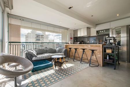 Sala/Cozinha de apartamento à venda com 2 quartos, 107m² em Pinheiros, São Paulo