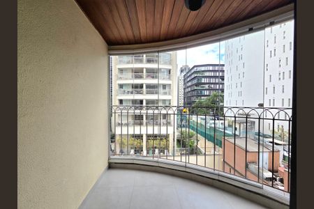 Varanda da Sala de apartamento para alugar com 1 quarto, 47m² em Itaim Bibi, São Paulo