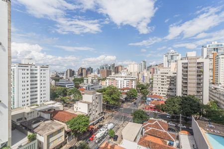 Vista da Sala de apartamento à venda com 3 quartos, 108m² em Funcionários, Belo Horizonte