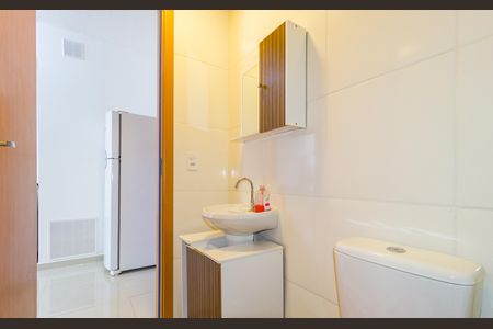 Banheiro de apartamento para alugar com 1 quarto, 24m² em Belenzinho, São Paulo