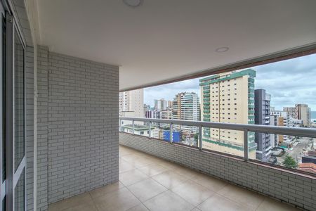 Sacada de apartamento para alugar com 3 quartos, 133m² em Guilhermina, Praia Grande