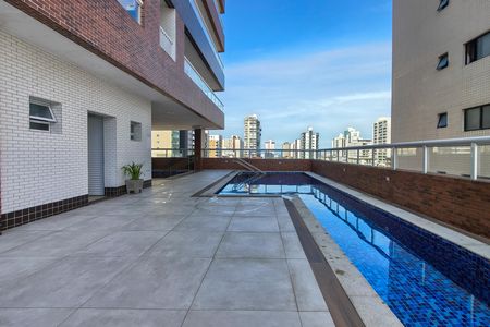 Área comum - Piscina de apartamento para alugar com 3 quartos, 133m² em Guilhermina, Praia Grande