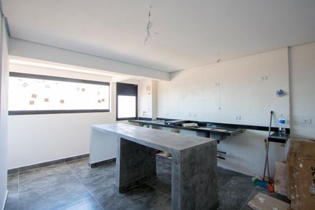 Sala/Cozinha/Área de serviço de apartamento para alugar com 2 quartos, 40m² em Jardim Cristiane, Santo André