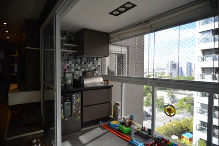 Varanda gourmet de apartamento para alugar com 3 quartos, 120m² em Jardim, Santo André