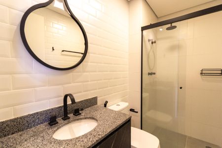 Banheiro Social de apartamento para alugar com 2 quartos, 45m² em Chácara Santo Antônio (zona Sul), São Paulo
