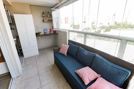 Varanda da Sala de apartamento para alugar com 2 quartos, 67m² em Vila Andrade, São Paulo