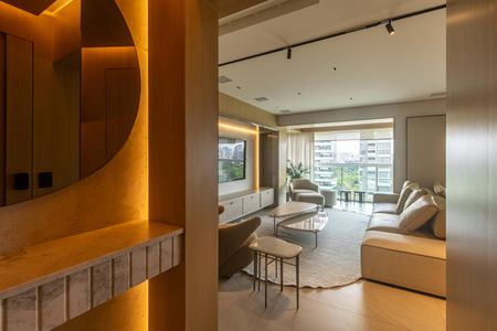 Sala de apartamento à venda com 3 quartos, 153m² em Indianópolis, São Paulo