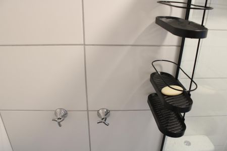 Apartamento para alugar com 30m², 1 quarto e sem vagaDetalhe do banheiro