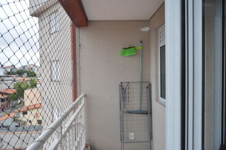 Varanda da Sala de apartamento à venda com 2 quartos, 47m² em Parque das Nações, Santo André