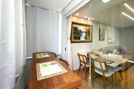 Varanda da Sala de apartamento à venda com 2 quartos, 55m² em Teixeira Dias, Belo Horizonte