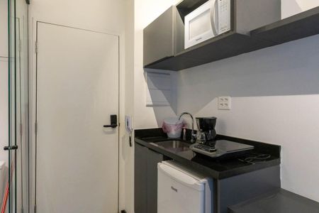 Cozinha de kitnet/studio para alugar com 1 quarto, 10m² em Campos Elíseos, São Paulo