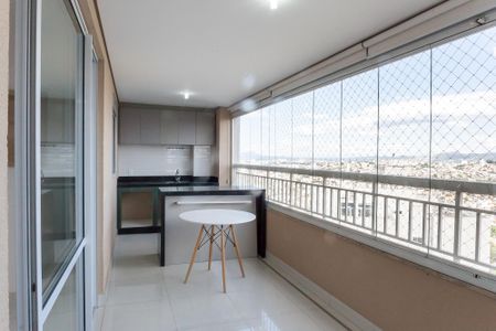 Varanda Gourmet de apartamento à venda com 3 quartos, 120m² em Caiçaras, Belo Horizonte