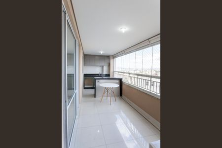 Varanda Gourmet de apartamento à venda com 3 quartos, 120m² em Caiçaras, Belo Horizonte
