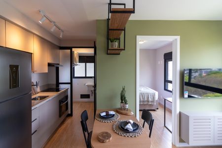 Sala de apartamento para alugar com 2 quartos, 38m² em Indianópolis, São Paulo