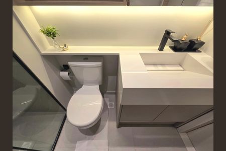 Studio para alugar com 24m², 1 quarto e sem vaga Studio para alugar com 24m², 1 quarto e sem vagaBanheiro