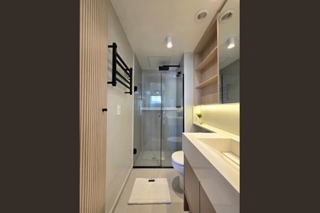 Studio para alugar com 24m², 1 quarto e sem vaga Studio para alugar com 24m², 1 quarto e sem vagaBanheiro