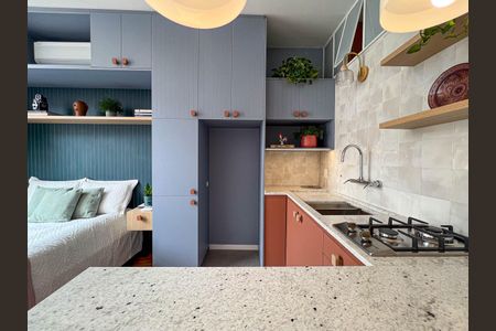 Studio para alugar com 29m², 1 quarto e sem vaga Studio para alugar com 29m², 1 quarto e sem vagaCozinha