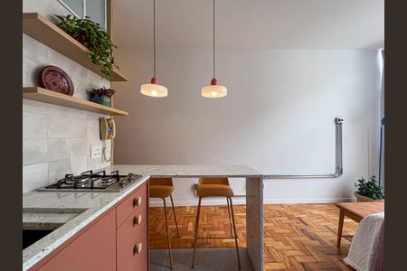 Studio para alugar com 29m², 1 quarto e sem vaga Studio para alugar com 29m², 1 quarto e sem vagaCozinha