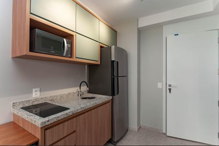 Studio para alugar com 37m², 1 quarto e sem vaga Studio para alugar com 37m², 1 quarto e sem vagaCozinha Americana