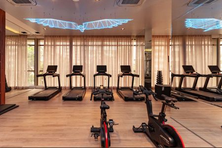 Studio para alugar com 37m², 1 quarto e sem vaga Studio para alugar com 37m², 1 quarto e sem vagaÁrea Comum - Academia