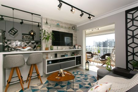 Sala de apartamento à venda com 1 quarto, 67m² em Vila Zilda, São Paulo