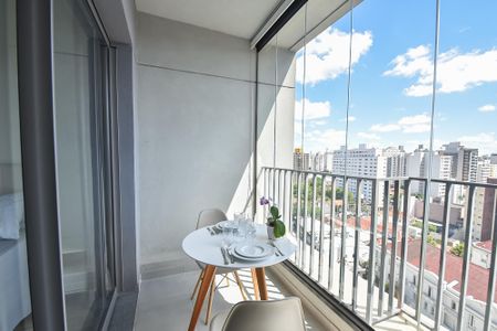 Studio para alugar com 27m², 1 quarto e sem vagaVaranda