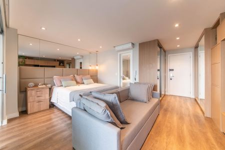 Sala de apartamento para alugar com 1 quarto, 42m² em Brooklin, São Paulo