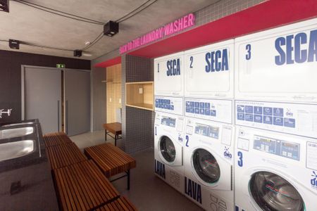 Studio para alugar com 25m², 1 quarto e sem vaga Studio para alugar com 25m², 1 quarto e sem vagaLavanderia