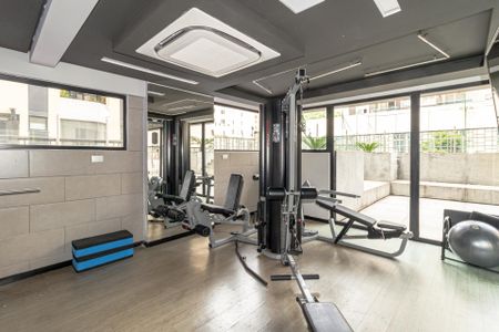 Apartamento para alugar com 46m², 1 quarto e 1 vaga Apartamento para alugar com 46m², 1 quarto e 1 vagaÁrea comum - Academia